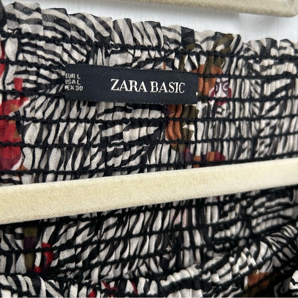 Zara Animal Print Top Size L - Picture 3 of 4